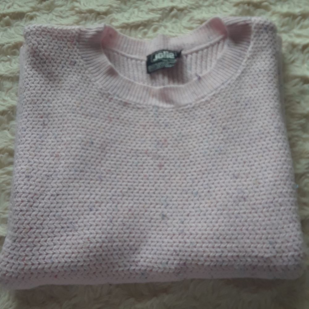 Jolie Bubblegum Short Sleeve Sweater